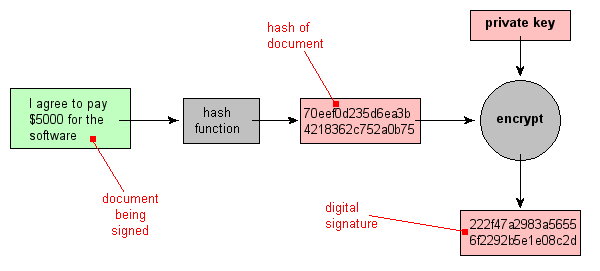 [Digitally signing a document]