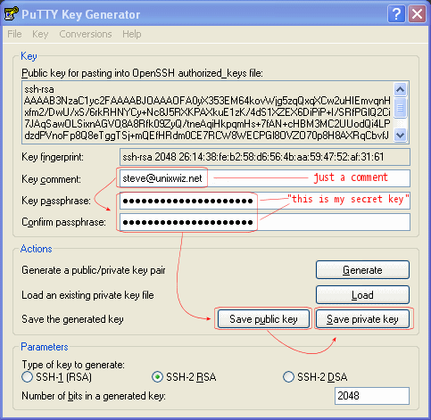 Add Passphrase to key gen