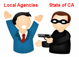 State robbing from local agencies